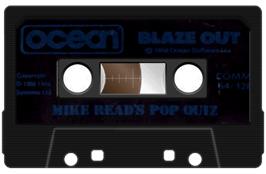 Cartridge artwork for Mike Read's Computer Pop Quiz on the Commodore 64.