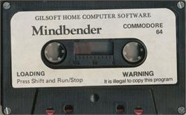 Cartridge artwork for Mindbender (Gilsoft) on the Commodore 64.
