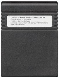 Cartridge artwork for Miner 2049er on the Commodore 64.
