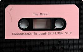 Cartridge artwork for Miser on the Commodore 64.