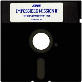 Cartridge artwork for Mission 2 on the Commodore 64.