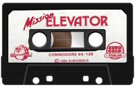 Cartridge artwork for Mission Elevator on the Commodore 64.