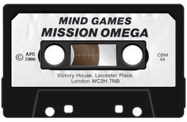 Cartridge artwork for Mission Omega on the Commodore 64.