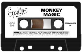 Cartridge artwork for Monkey Magic on the Commodore 64.
