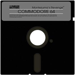 Cartridge artwork for Montezuma's Revenge on the Commodore 64.