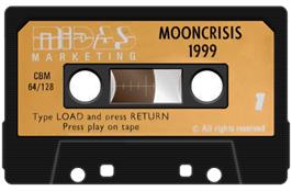 Cartridge artwork for Moon Crisis 1999 on the Commodore 64.
