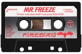 Cartridge artwork for Mr. Freeze on the Commodore 64.