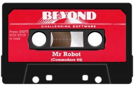 Cartridge artwork for Mr. Robot and His Robot Factory on the Commodore 64.