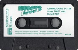 Cartridge artwork for Mugsy's Revenge on the Commodore 64.