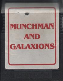 Cartridge artwork for Munchman (Keypunch Software) on the Commodore 64.