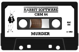 Cartridge artwork for Murder (Rabbit Software) on the Commodore 64.