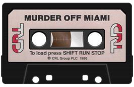 Cartridge artwork for Murder Off Miami on the Commodore 64.