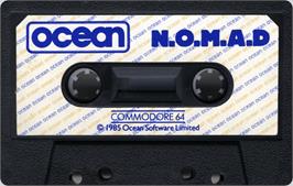 Cartridge artwork for N.O.M.A.D on the Commodore 64.