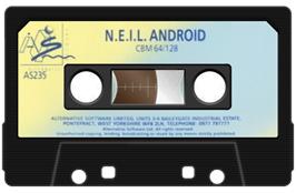 Cartridge artwork for NEIL Android on the Commodore 64.
