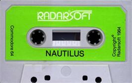 Cartridge artwork for Nautilus on the Commodore 64.