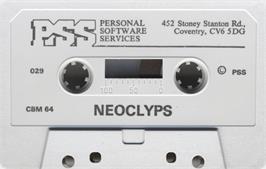 Cartridge artwork for Neoclyps on the Commodore 64.