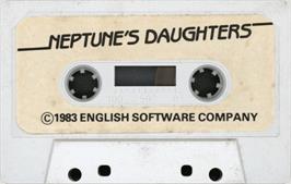 Cartridge artwork for Neptune's Daughters on the Commodore 64.