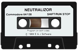 Cartridge artwork for Neutralizor on the Commodore 64.
