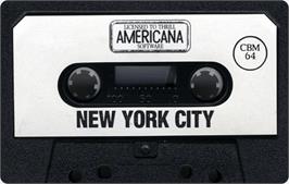 Cartridge artwork for New York City on the Commodore 64.