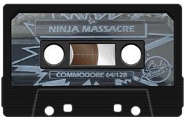 Cartridge artwork for Ninja Massacre on the Commodore 64.