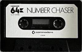 Cartridge artwork for Number Chaser on the Commodore 64.