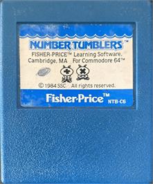 Cartridge artwork for Number Tumbler on the Commodore 64.