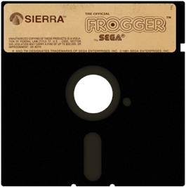 Cartridge artwork for Official Frogger, The on the Commodore 64.