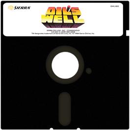 Cartridge artwork for Oil's Well on the Commodore 64.