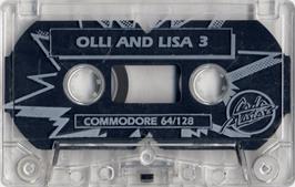 Cartridge artwork for Olli & Lissa 3: The Candlelight Adventure on the Commodore 64.