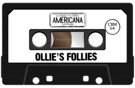 Cartridge artwork for Ollie's Follies on the Commodore 64.