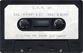 Cartridge artwork for Olympic Skier on the Commodore 64.