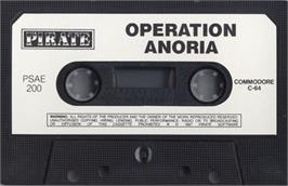 Cartridge artwork for Operation Anoria on the Commodore 64.
