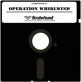 Cartridge artwork for Operation Whirlwind on the Commodore 64.