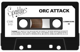 Cartridge artwork for Orc Attack on the Commodore 64.