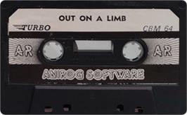 Cartridge artwork for Out On A Limb on the Commodore 64.