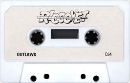 Cartridge artwork for Outlaws on the Commodore 64.