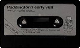 Cartridge artwork for Paddington's Early Visit on the Commodore 64.