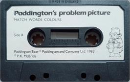 Cartridge artwork for Paddington's Problem Picture on the Commodore 64.