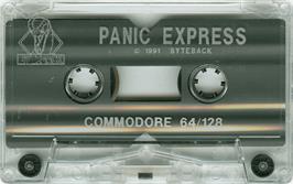 Cartridge artwork for Panic Express on the Commodore 64.