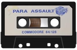Cartridge artwork for Para Assault Course on the Commodore 64.