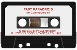 Cartridge artwork for Paradroid - Competition Edition on the Commodore 64.