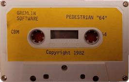Cartridge artwork for Pedestrian on the Commodore 64.