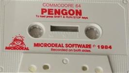 Cartridge artwork for Pengon on the Commodore 64.