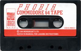 Cartridge artwork for Phobia! (Systems Editoriale) on the Commodore 64.