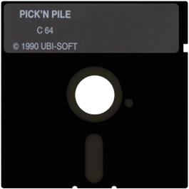 Cartridge artwork for Pick'n Pile on the Commodore 64.