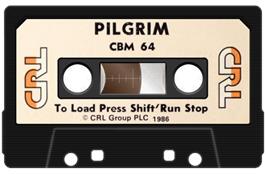 Cartridge artwork for Pilgrim on the Commodore 64.