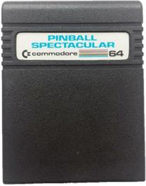 Cartridge artwork for Pinball Spectacular on the Commodore 64.
