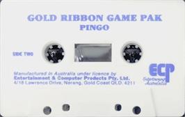 Cartridge artwork for Pingo (ECP) on the Commodore 64.