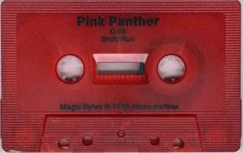 Cartridge artwork for Pink Panther on the Commodore 64.