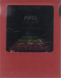 Cartridge artwork for Pipes on the Commodore 64.